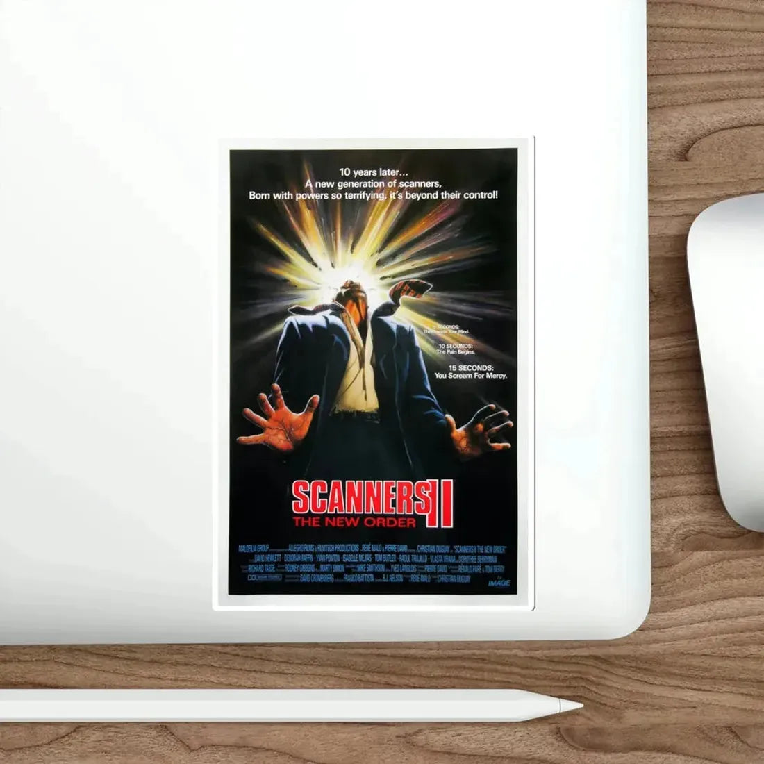 Scanners II 1991 Movie Poster STICKER Vinyl Die-Cut Decal - The Sticker Space