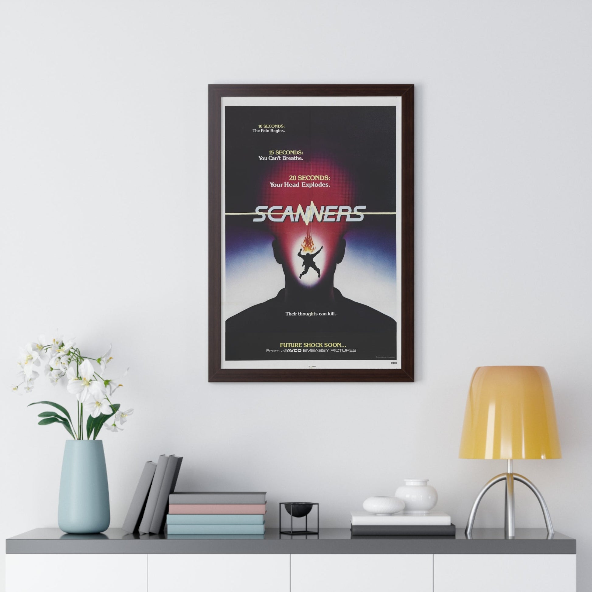 SCANNERS (TEASER) 1981 - Framed Movie Poster-The Sticker Space