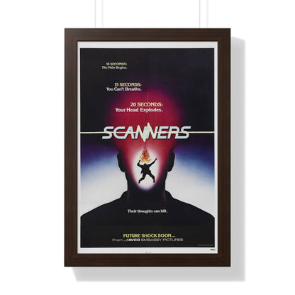 SCANNERS (TEASER) 1981 - Framed Movie Poster-16″ x 24″-The Sticker Space