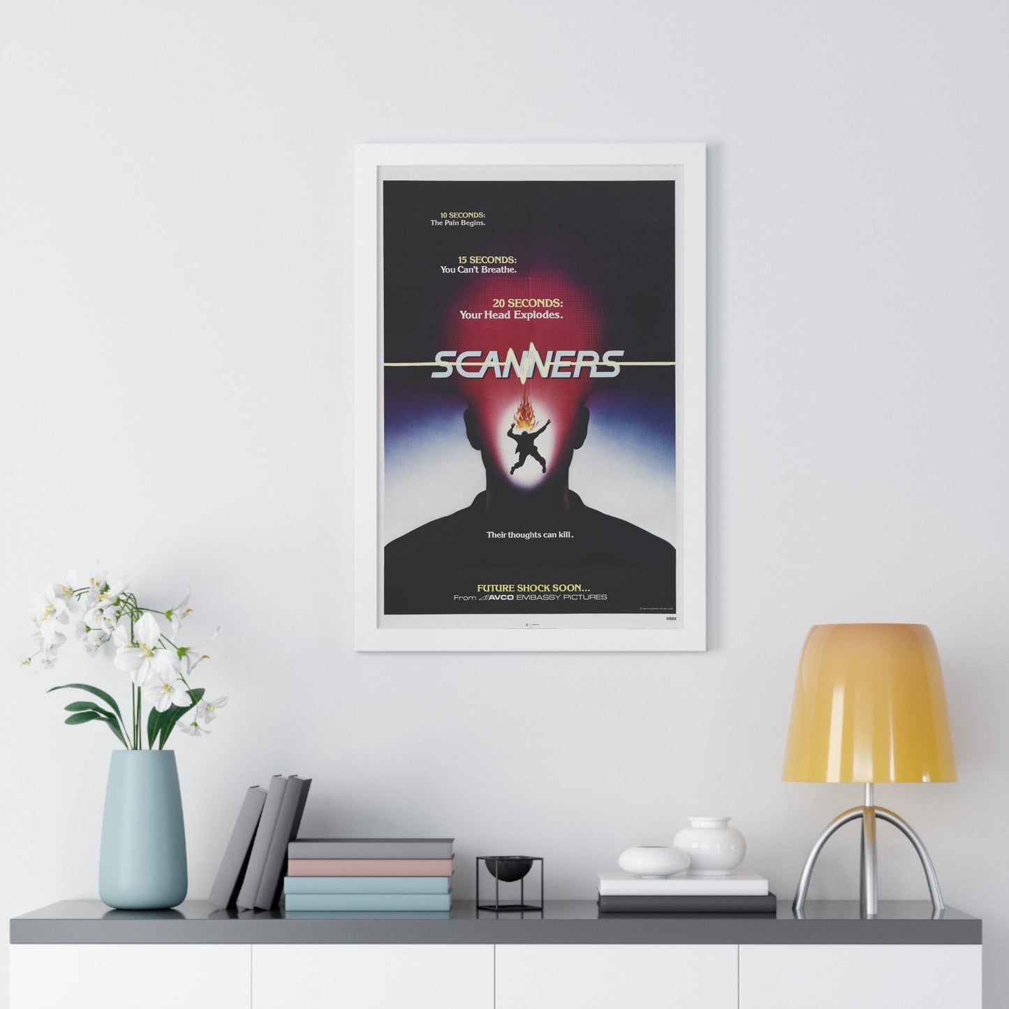 SCANNERS (TEASER) 1981 - Framed Movie Poster-The Sticker Space