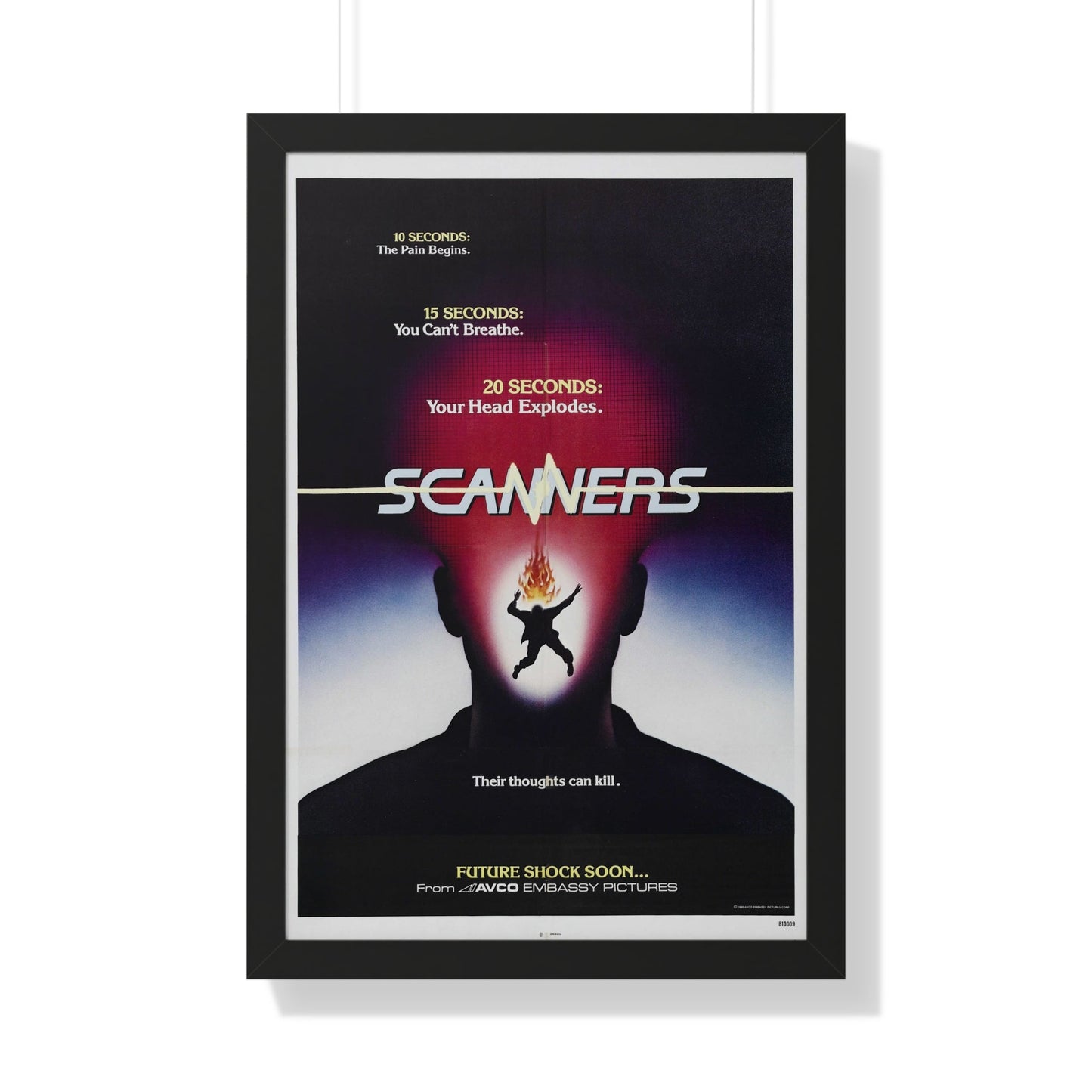 SCANNERS (TEASER) 1981 - Framed Movie Poster-20" x 30"-The Sticker Space