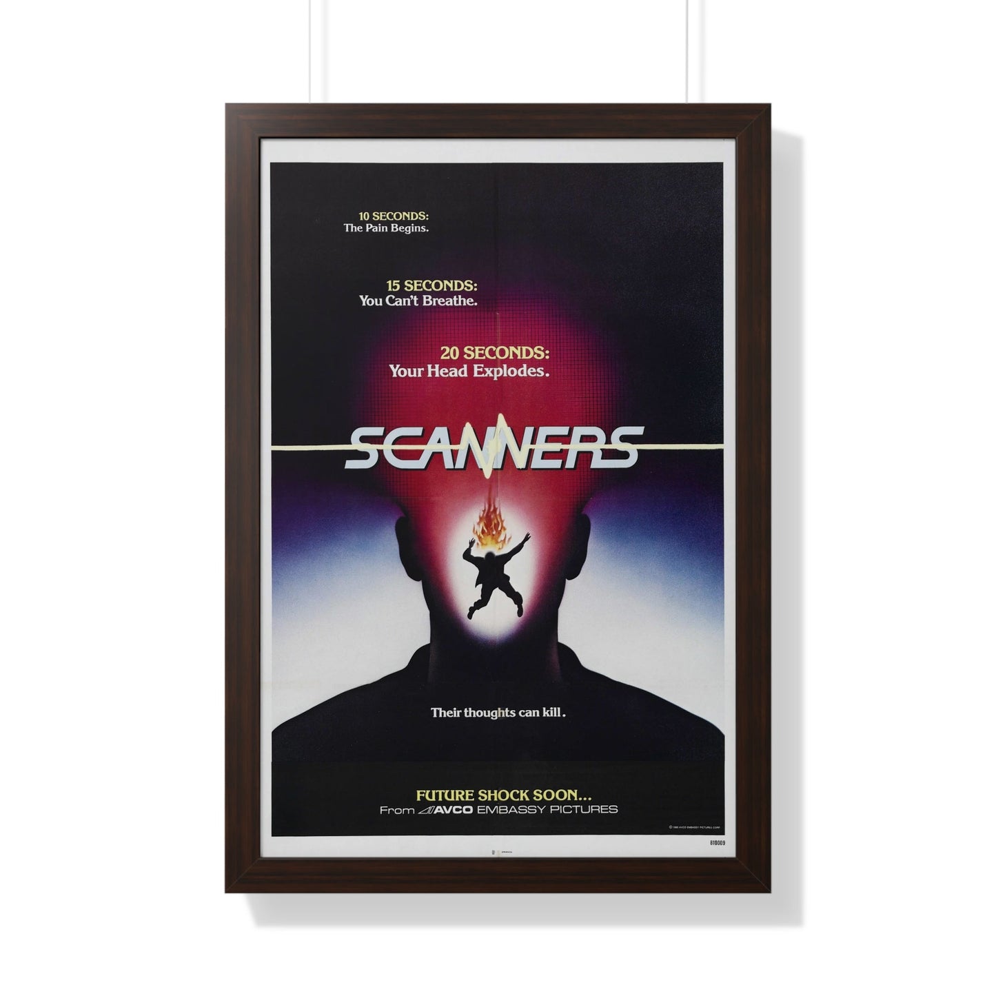 SCANNERS (TEASER) 1981 - Framed Movie Poster-20" x 30"-The Sticker Space