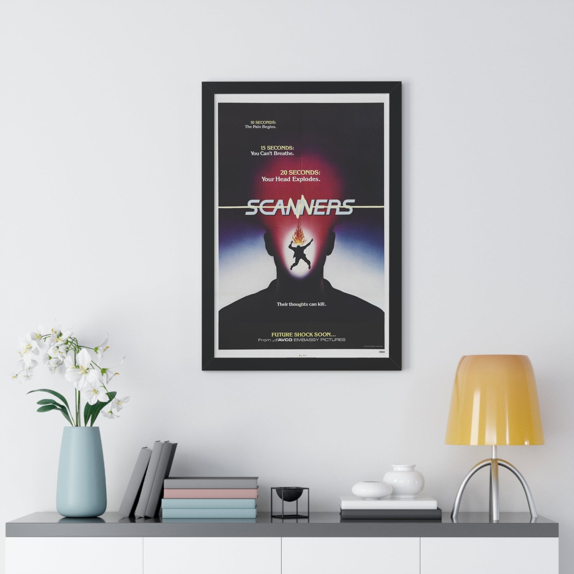 SCANNERS (TEASER) 1981 - Framed Movie Poster-The Sticker Space