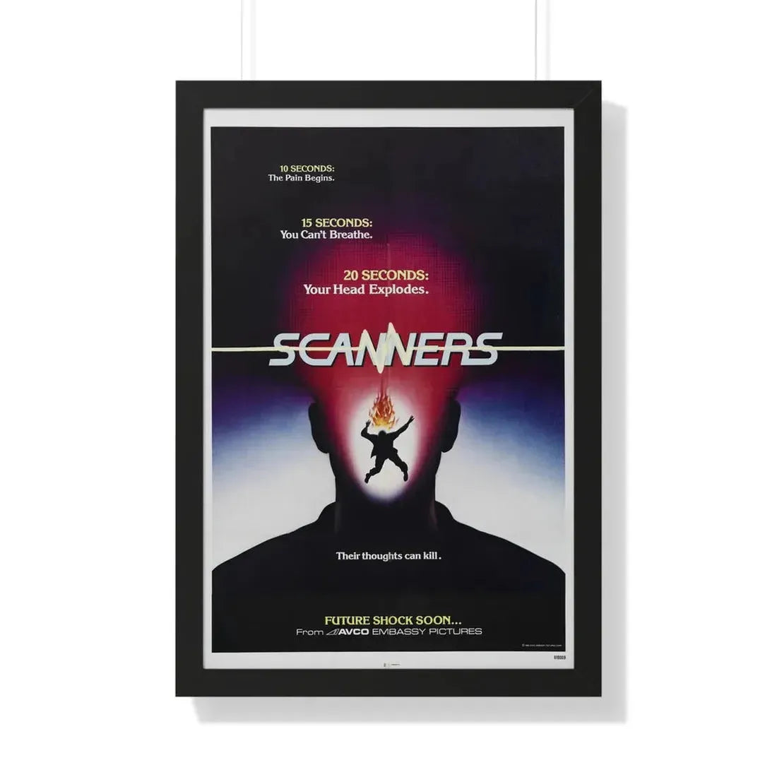 SCANNERS (TEASER) 1981 - Framed Movie Poster - The Sticker Space