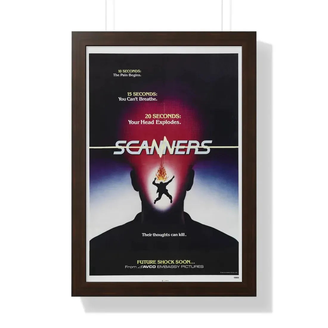 SCANNERS (TEASER) 1981 - Framed Movie Poster - The Sticker Space