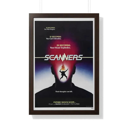 SCANNERS (TEASER) 1981 - Framed Movie Poster - The Sticker Space