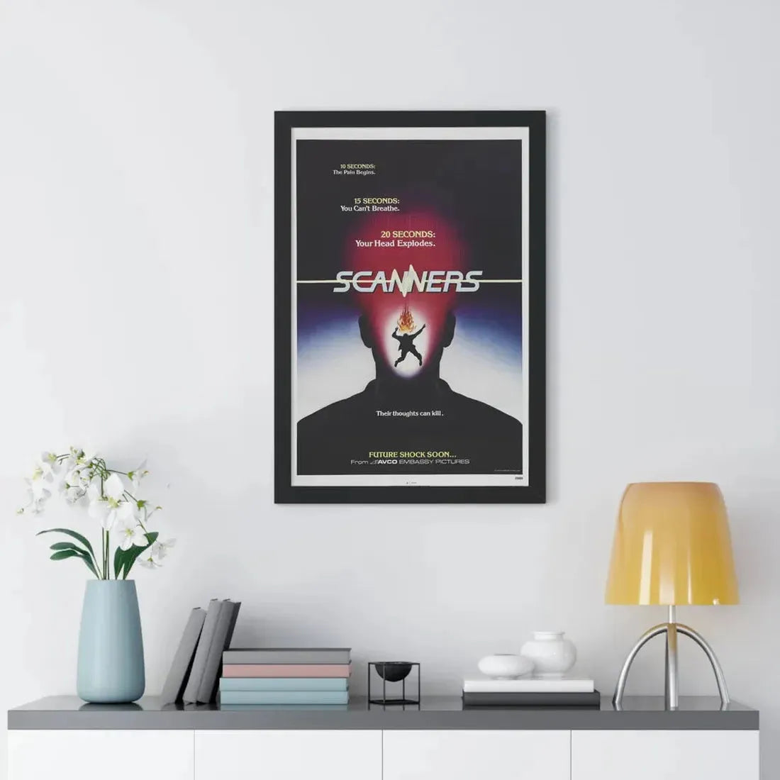SCANNERS (TEASER) 1981 - Framed Movie Poster - The Sticker Space