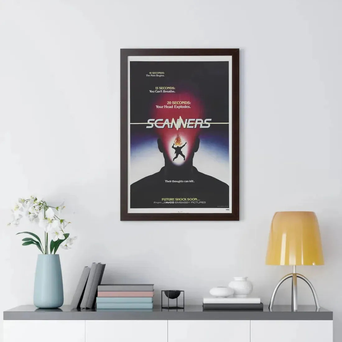 SCANNERS (TEASER) 1981 - Framed Movie Poster - The Sticker Space