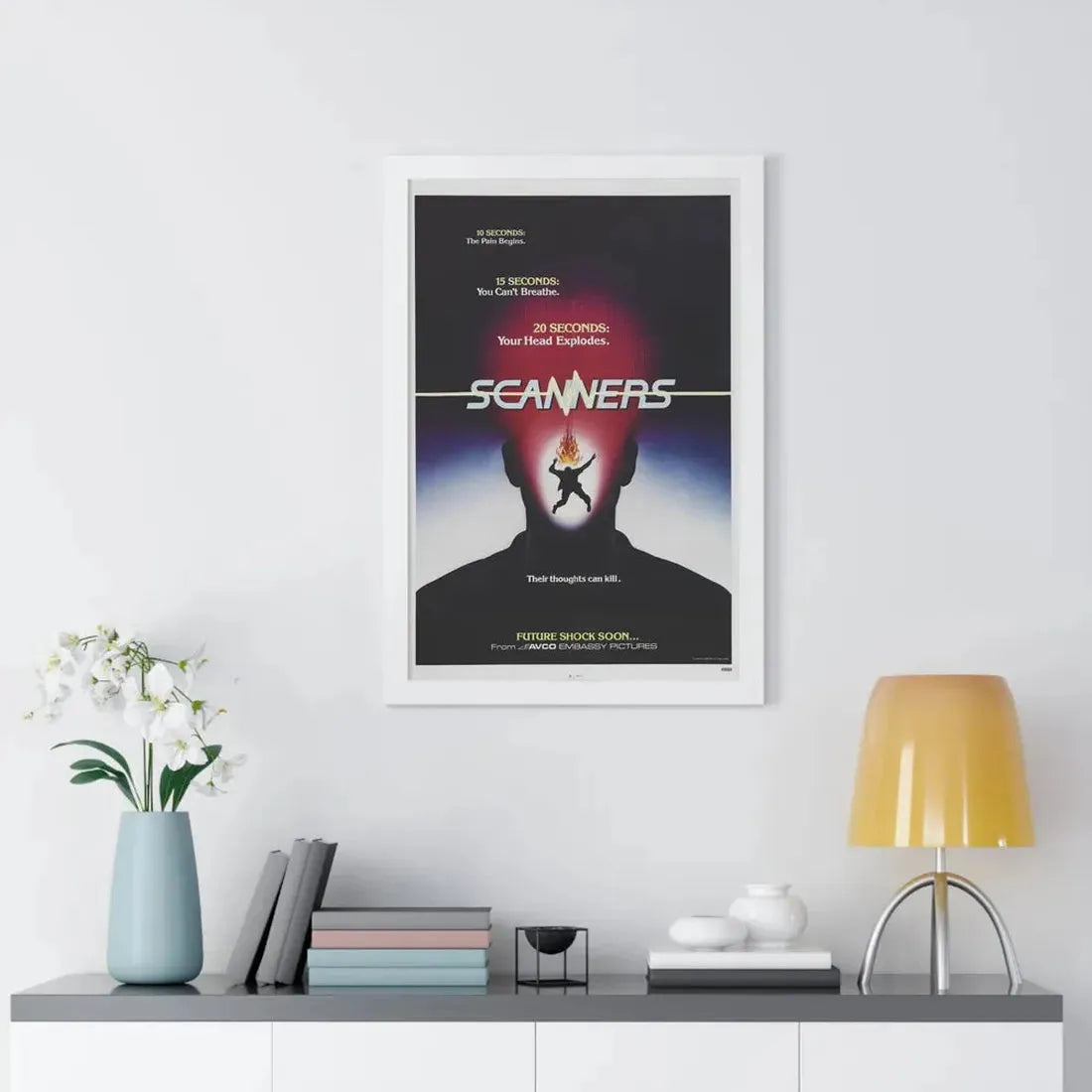 SCANNERS (TEASER) 1981 - Framed Movie Poster - The Sticker Space