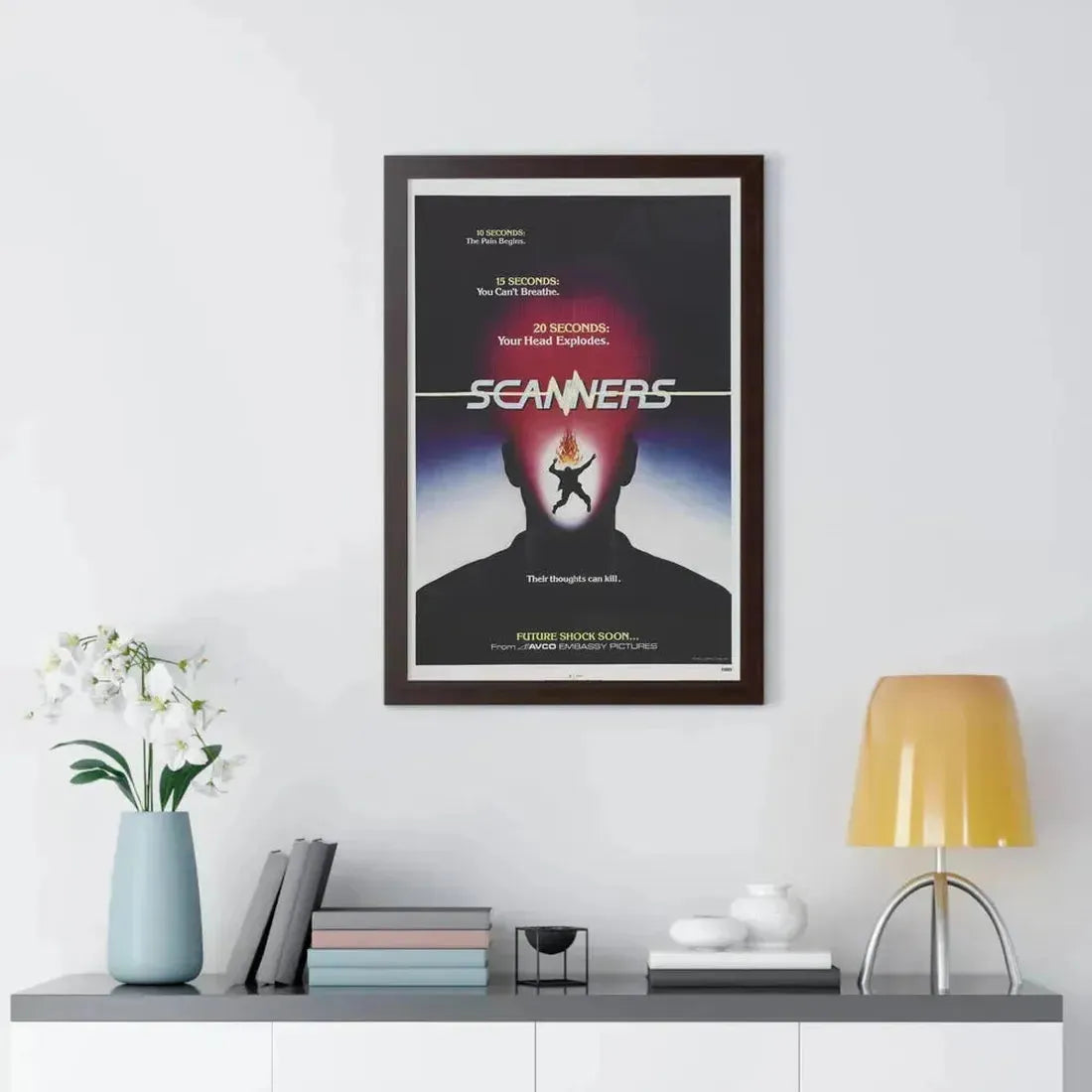 SCANNERS (TEASER) 1981 - Framed Movie Poster - The Sticker Space