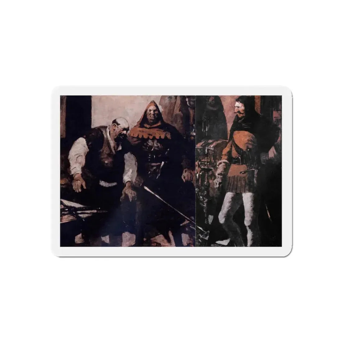 Scapegallows Spoils (2), Blue Book Magazine, June 1950 (Magazine Illustration) Refrigerator Magnet - The Sticker Space