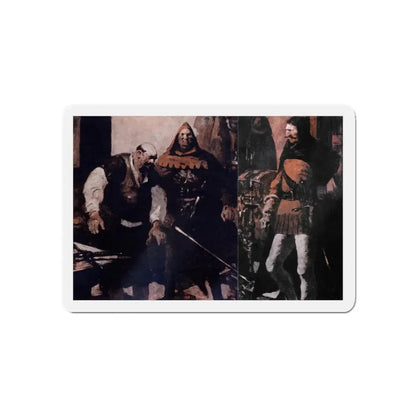 Scapegallows Spoils (2), Blue Book Magazine, June 1950 (Magazine Illustration) Refrigerator Magnet - The Sticker Space