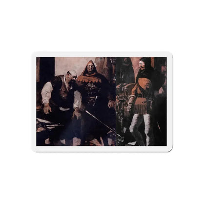 Scapegallows Spoils (2), Blue Book Magazine, June 1950 (Magazine Illustration) Refrigerator Magnet - The Sticker Space