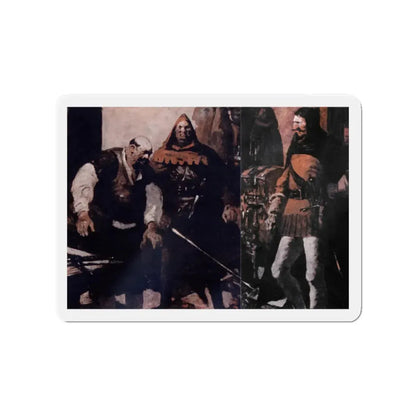 Scapegallows Spoils (2), Blue Book Magazine, June 1950 (Magazine Illustration) Refrigerator Magnet - The Sticker Space