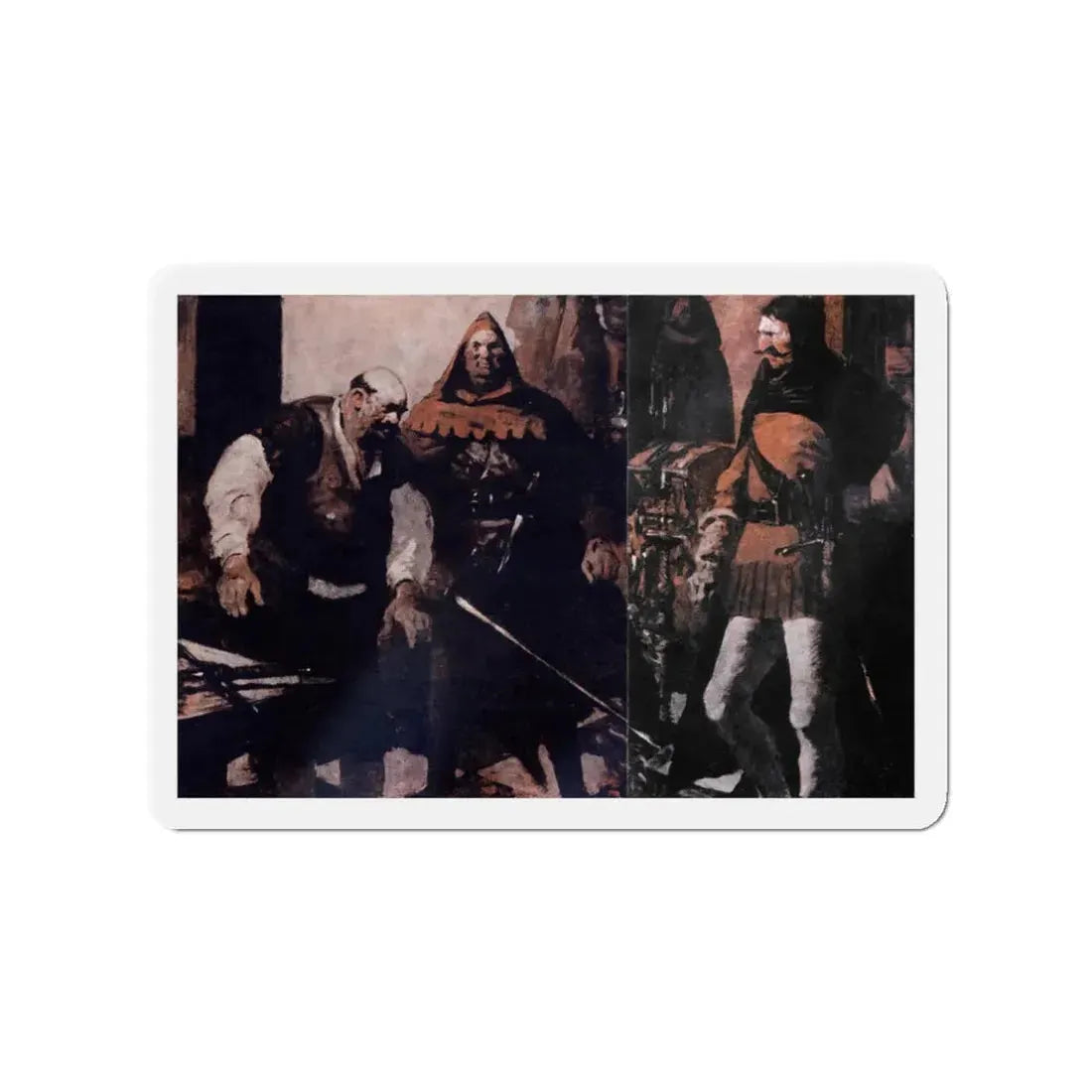 Scapegallows Spoils (2), Blue Book Magazine, June 1950 (Magazine Illustration) Refrigerator Magnet - The Sticker Space