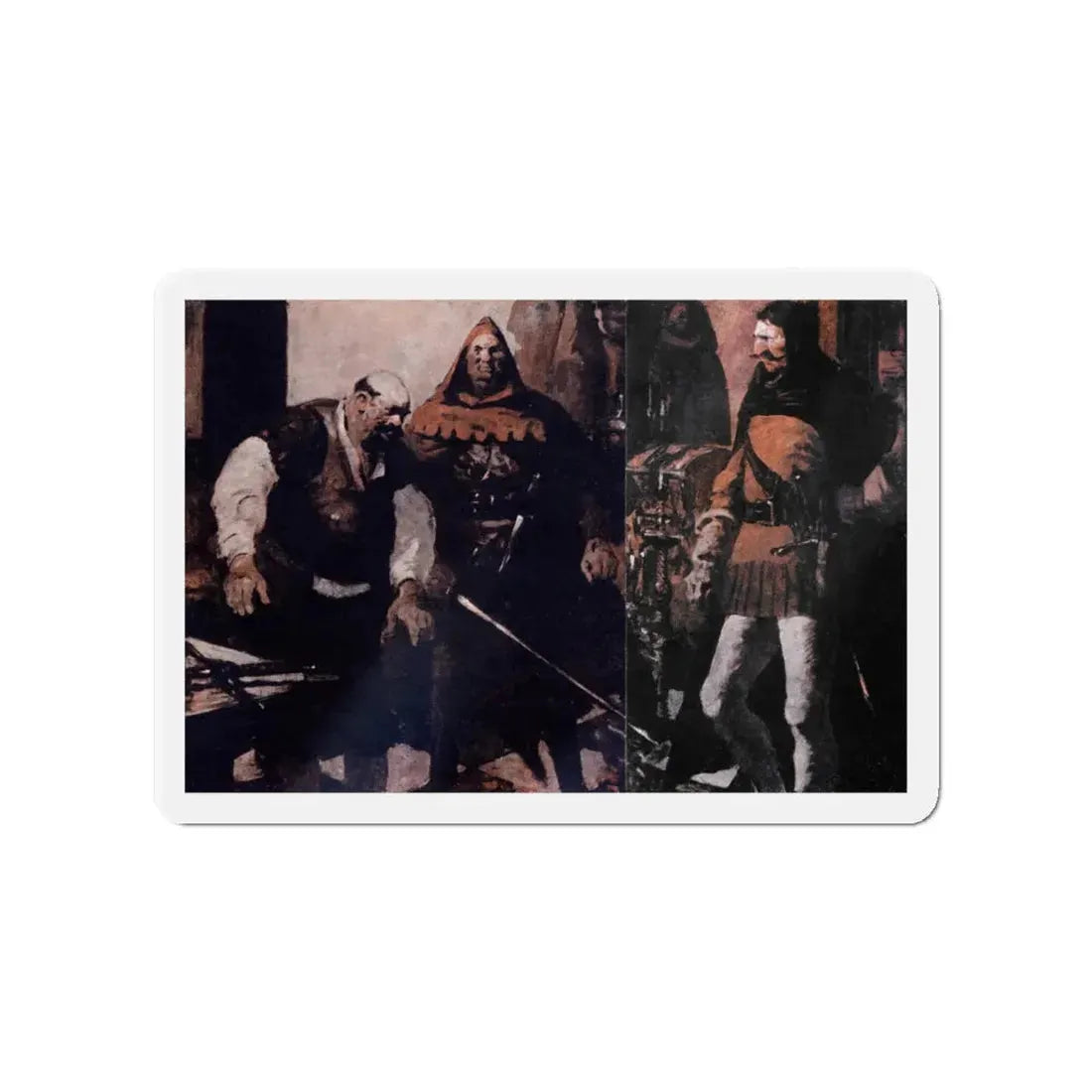 Scapegallows Spoils (2), Blue Book Magazine, June 1950 (Magazine Illustration) Refrigerator Magnet - The Sticker Space