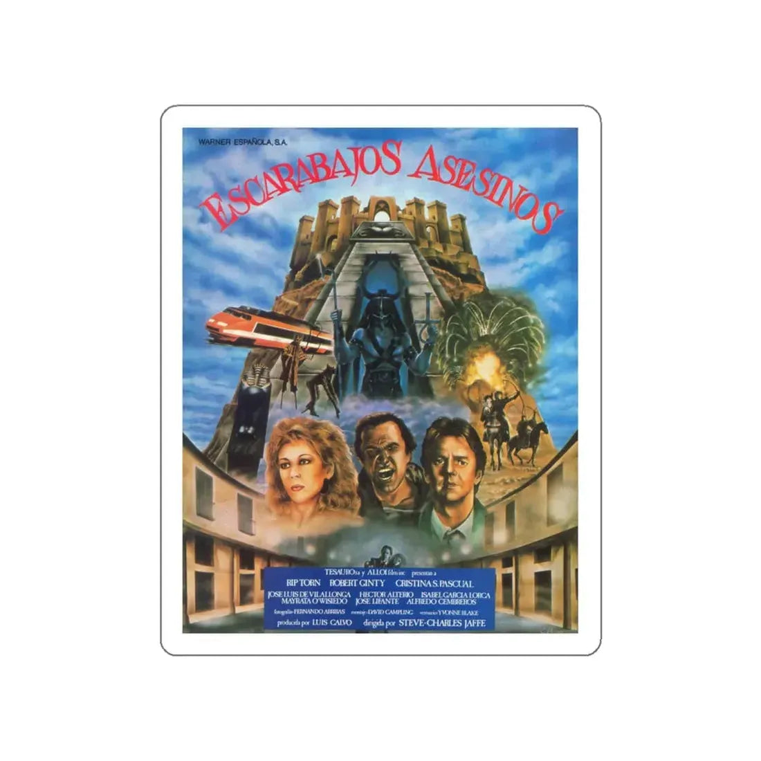 SCARAB 1983 Movie Poster STICKER Vinyl Die-Cut Decal - The Sticker Space