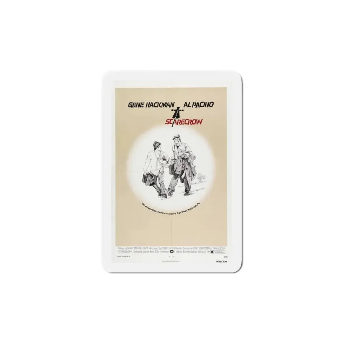 Scarecrow 1973 Movie Poster Refrigerator Magnet 6 Inch - The Sticker Space