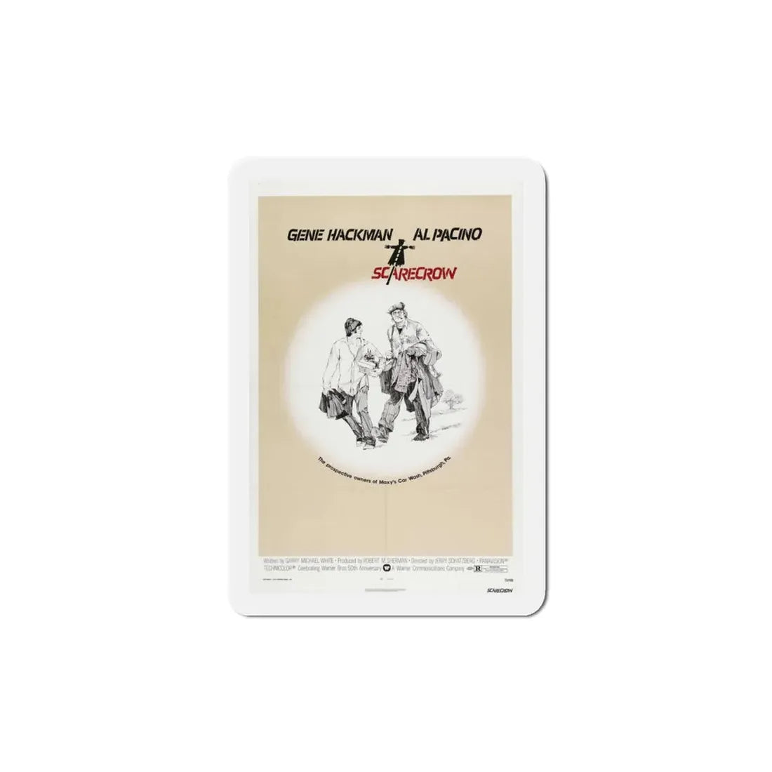 Scarecrow 1973 Movie Poster Refrigerator Magnet - The Sticker Space