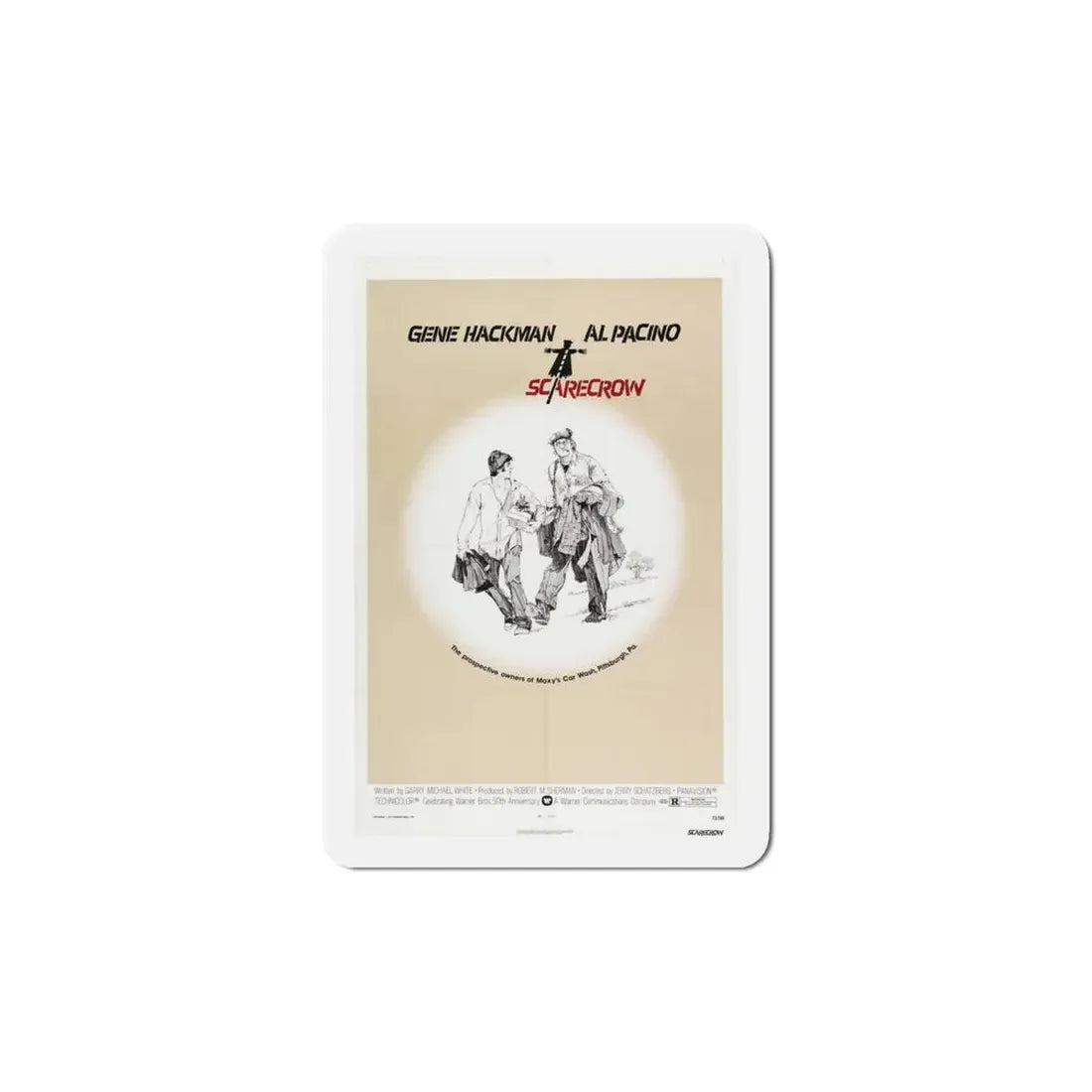 Scarecrow 1973 Movie Poster Refrigerator Magnet - The Sticker Space