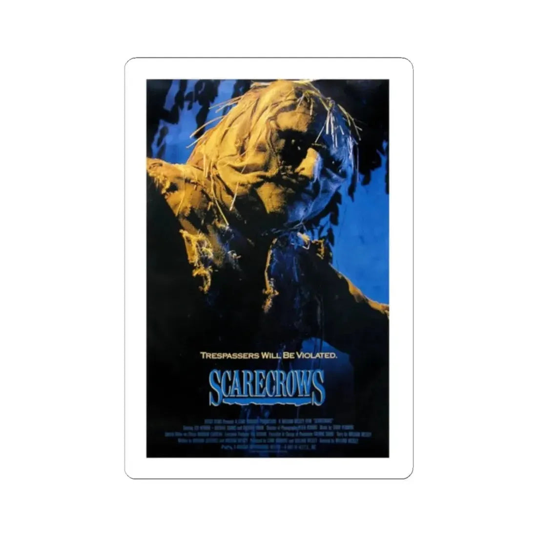SCARECROWS 1988 Movie Poster - STICKER Vinyl Kiss-Cut Decal 2 Inch White - The Sticker Space