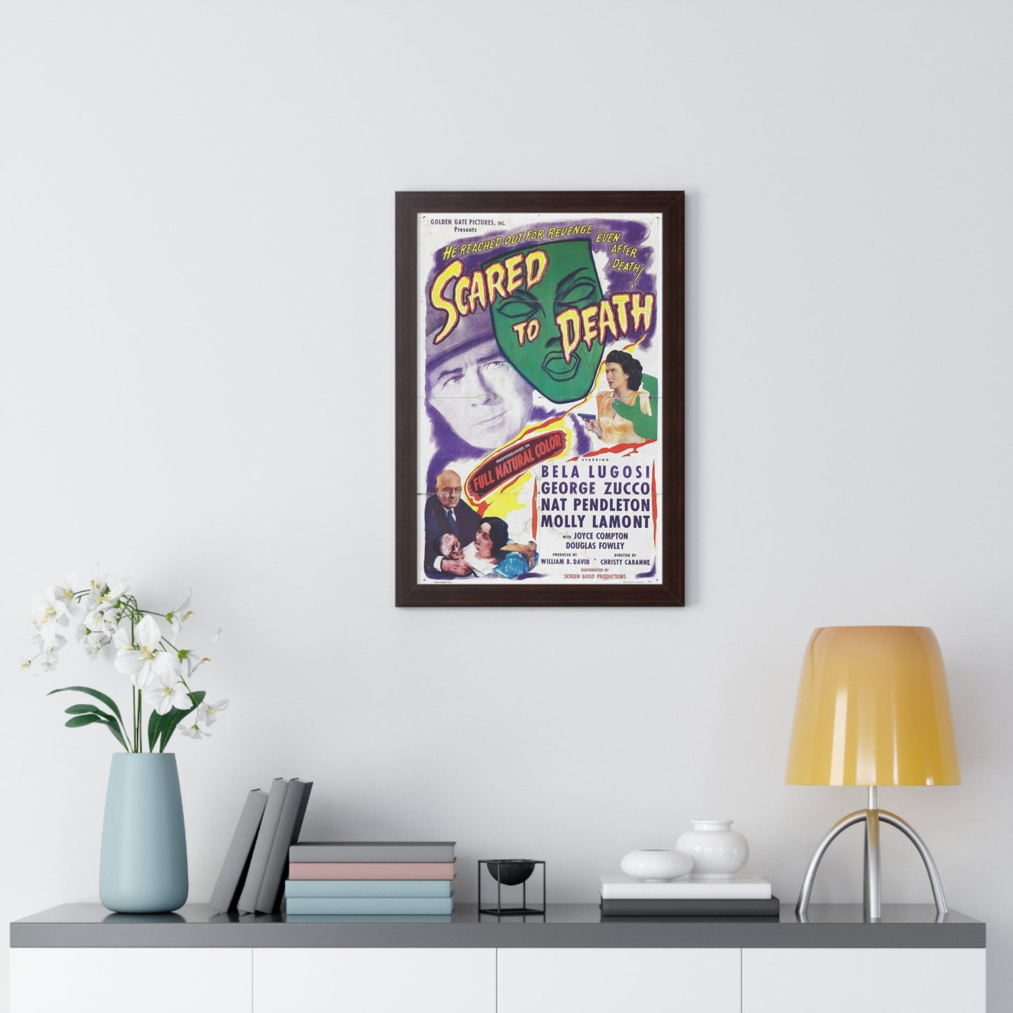 SCARED TO DEATH 1946 - Framed Movie Poster-The Sticker Space