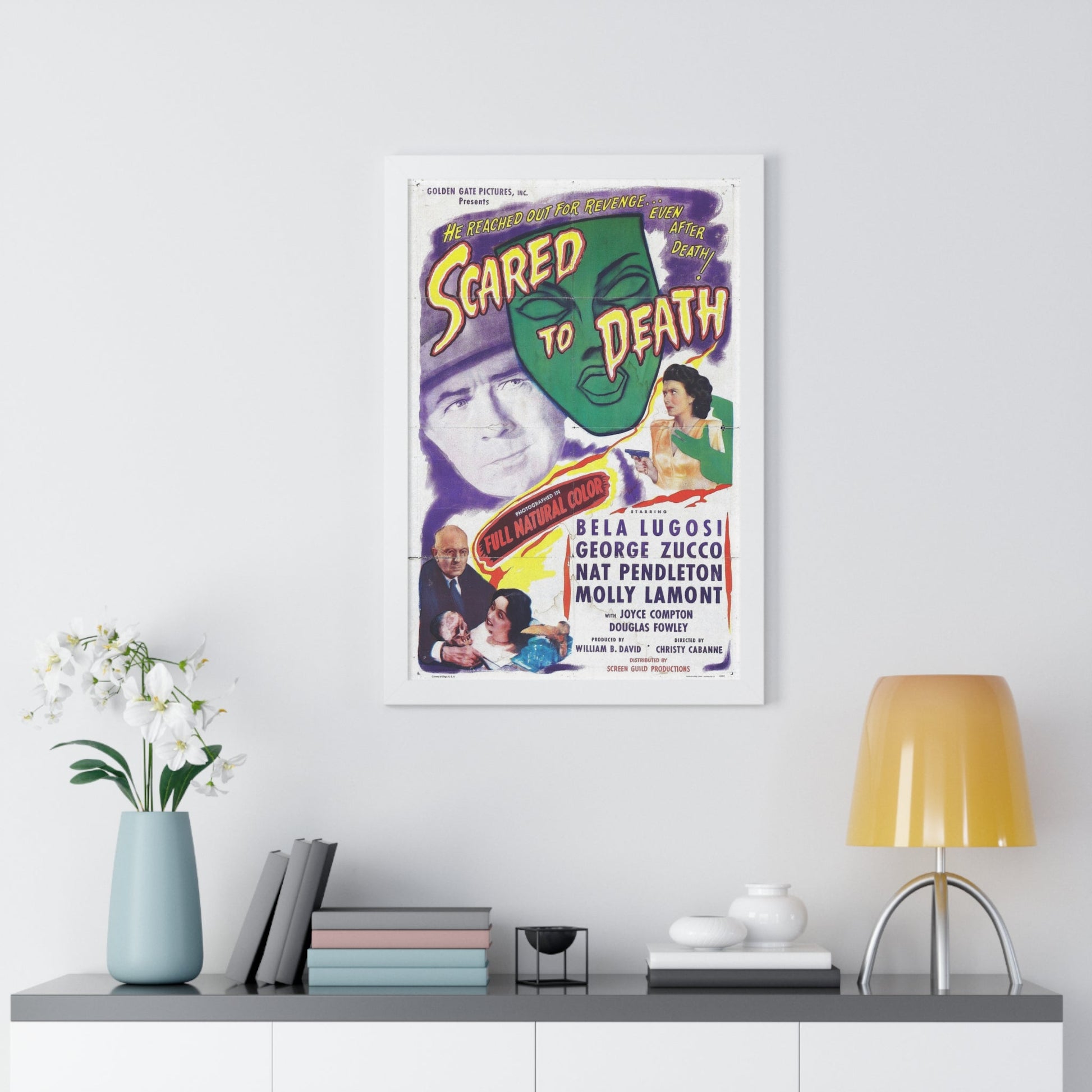 SCARED TO DEATH 1946 - Framed Movie Poster-The Sticker Space