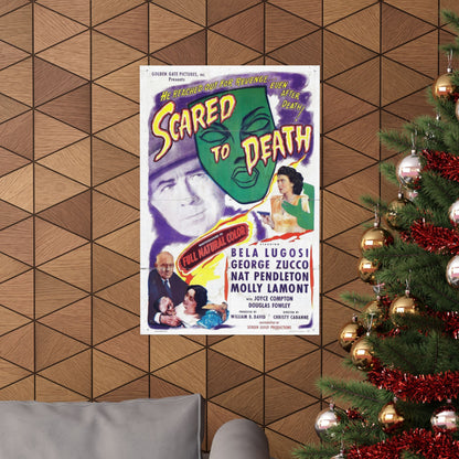 SCARED TO DEATH 1946 - Paper Movie Poster-The Sticker Space