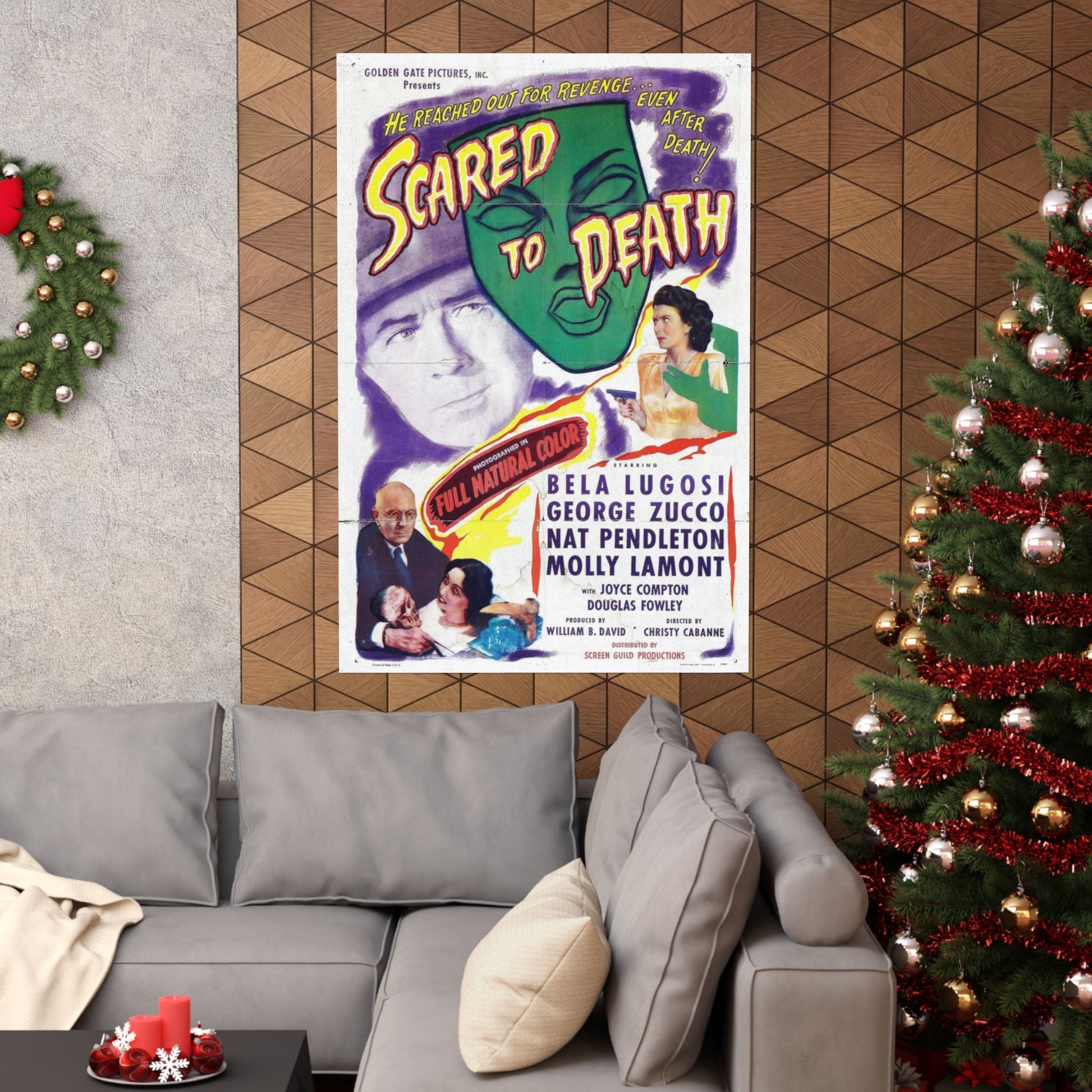 SCARED TO DEATH 1946 - Paper Movie Poster-The Sticker Space