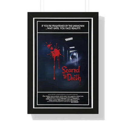 SCARED TO DEATH 1980 - Framed Movie Poster 16″ x 24″ Black - The Sticker Space