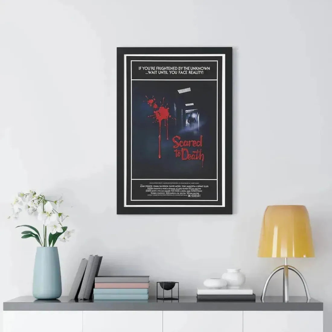 SCARED TO DEATH 1980 - Framed Movie Poster - The Sticker Space