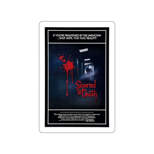 SCARED TO DEATH 1980 Movie Poster STICKER Vinyl Die-Cut Decal 2 Inch - The Sticker Space