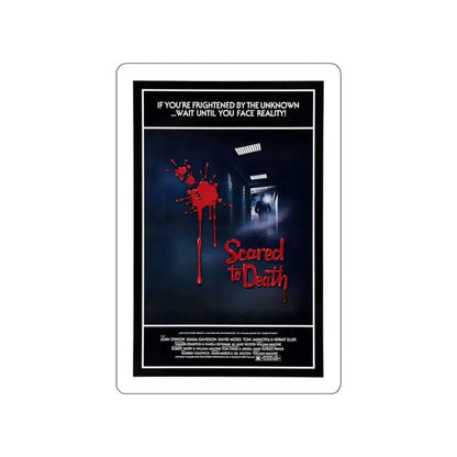 SCARED TO DEATH 1980 Movie Poster STICKER Vinyl Die-Cut Decal 3 Inch - The Sticker Space
