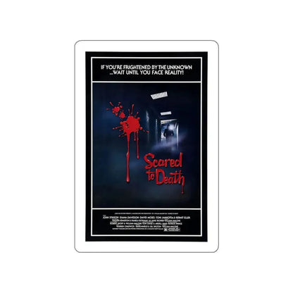 SCARED TO DEATH 1980 Movie Poster STICKER Vinyl Die-Cut Decal 6 Inch - The Sticker Space