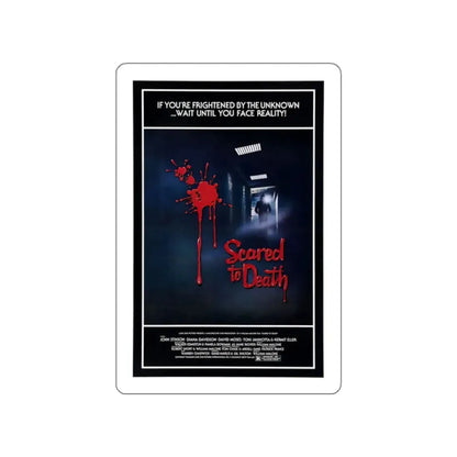 SCARED TO DEATH 1980 Movie Poster STICKER Vinyl Die-Cut Decal - The Sticker Space