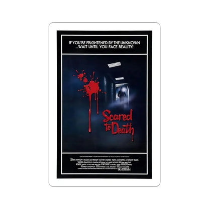 SCARED TO DEATH 1980 Movie Poster - STICKER Vinyl Kiss-Cut Decal 2 Inch White - The Sticker Space