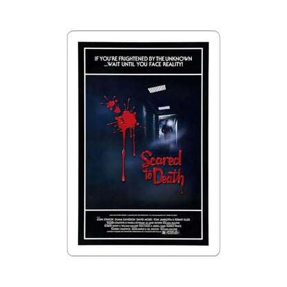 SCARED TO DEATH 1980 Movie Poster - STICKER Vinyl Kiss-Cut Decal 3 Inch White - The Sticker Space