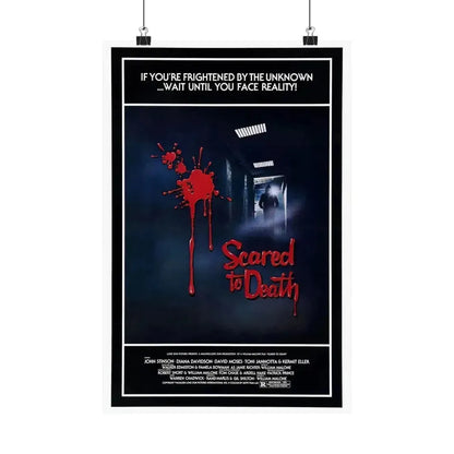 SCARED TO DEATH 1980 - Paper Movie Poster 12″ x 18″ Matte - The Sticker Space