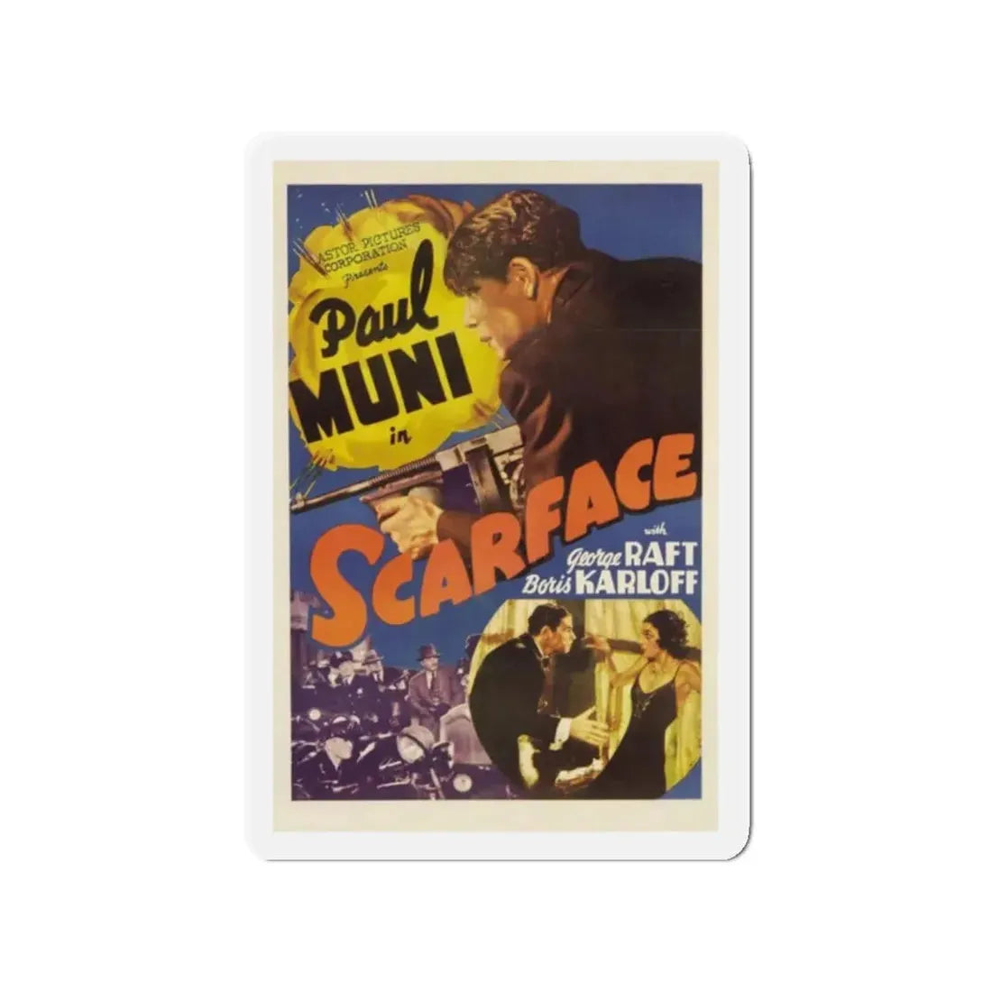 SCARFACE 1932 Movie Poster - Refrigerator Magnet - The Sticker Space