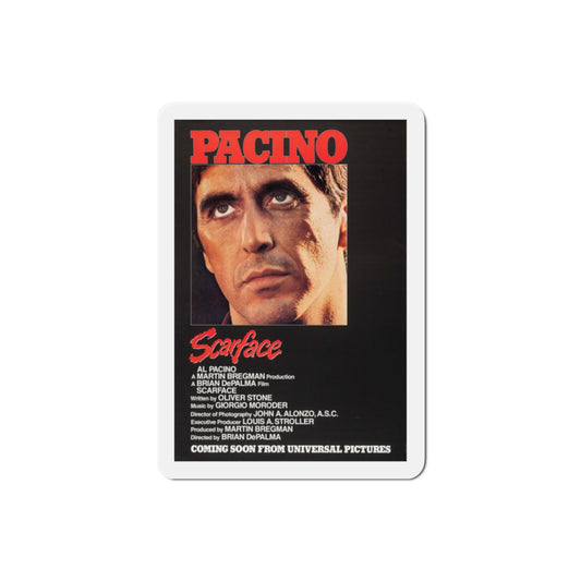 Scarface 1983 Movie Poster Die-Cut Magnet-2" x 2"-The Sticker Space
