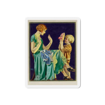 Scaring Mother (Magazine Illustration) Refrigerator Magnet - The Sticker Space