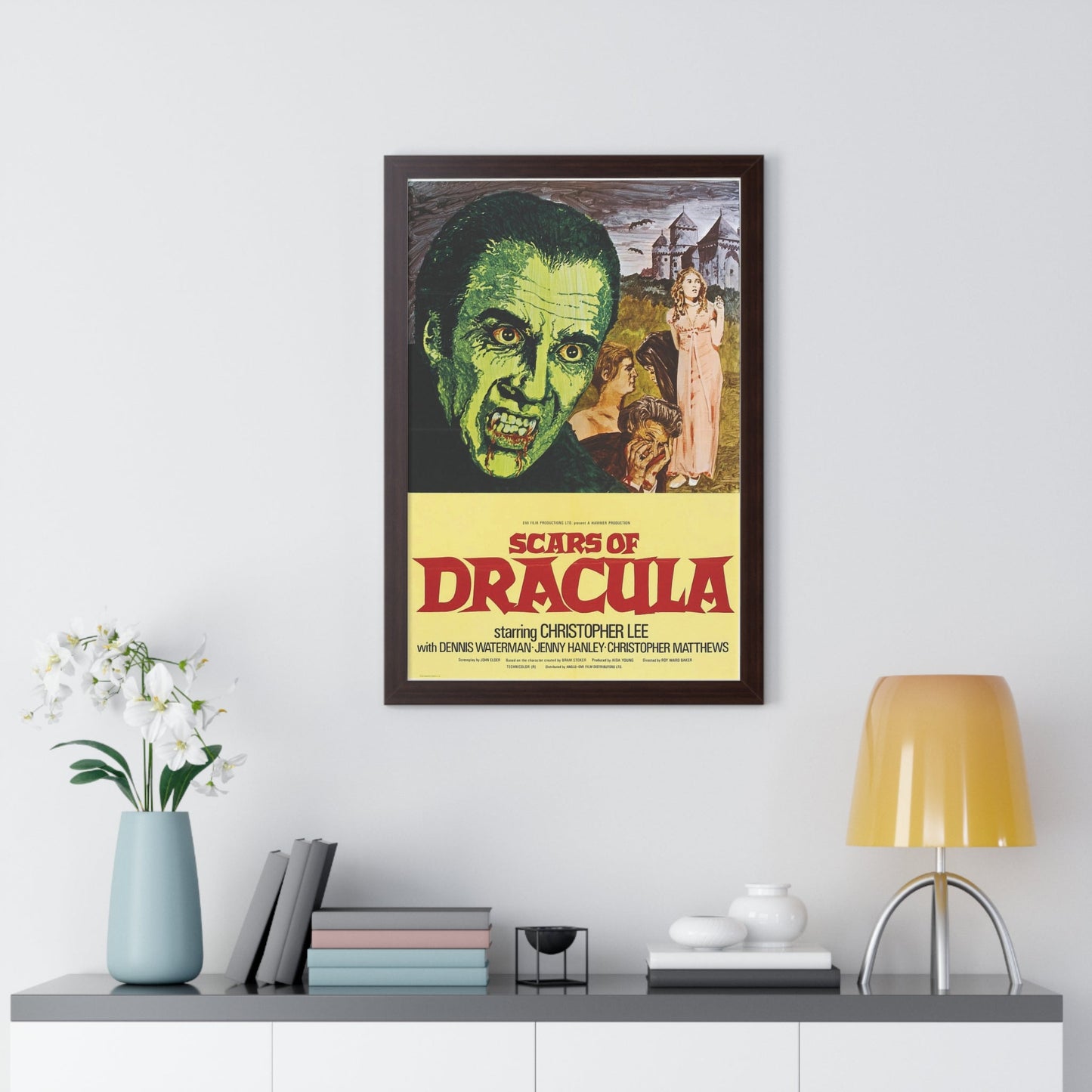 SCARS OF DRACULA 1970 - Framed Movie Poster-The Sticker Space