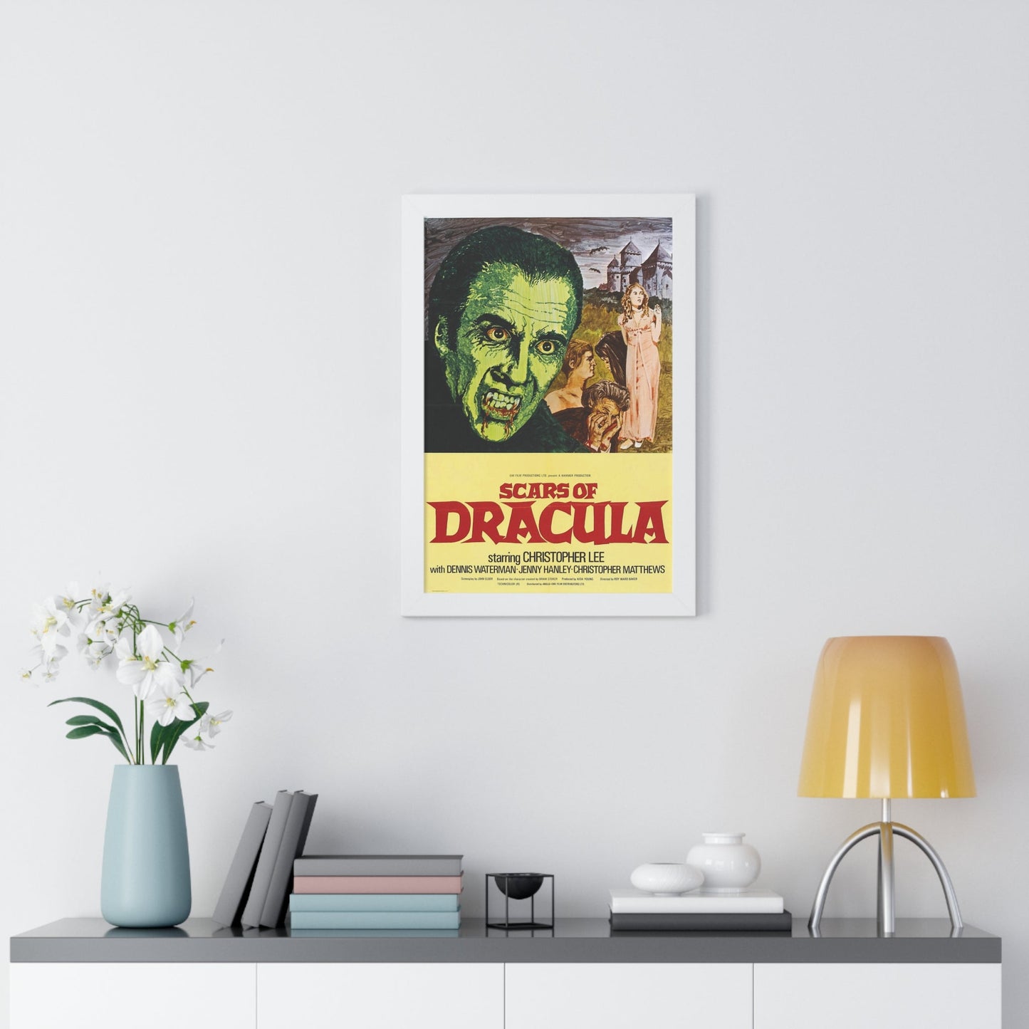 SCARS OF DRACULA 1970 - Framed Movie Poster-The Sticker Space