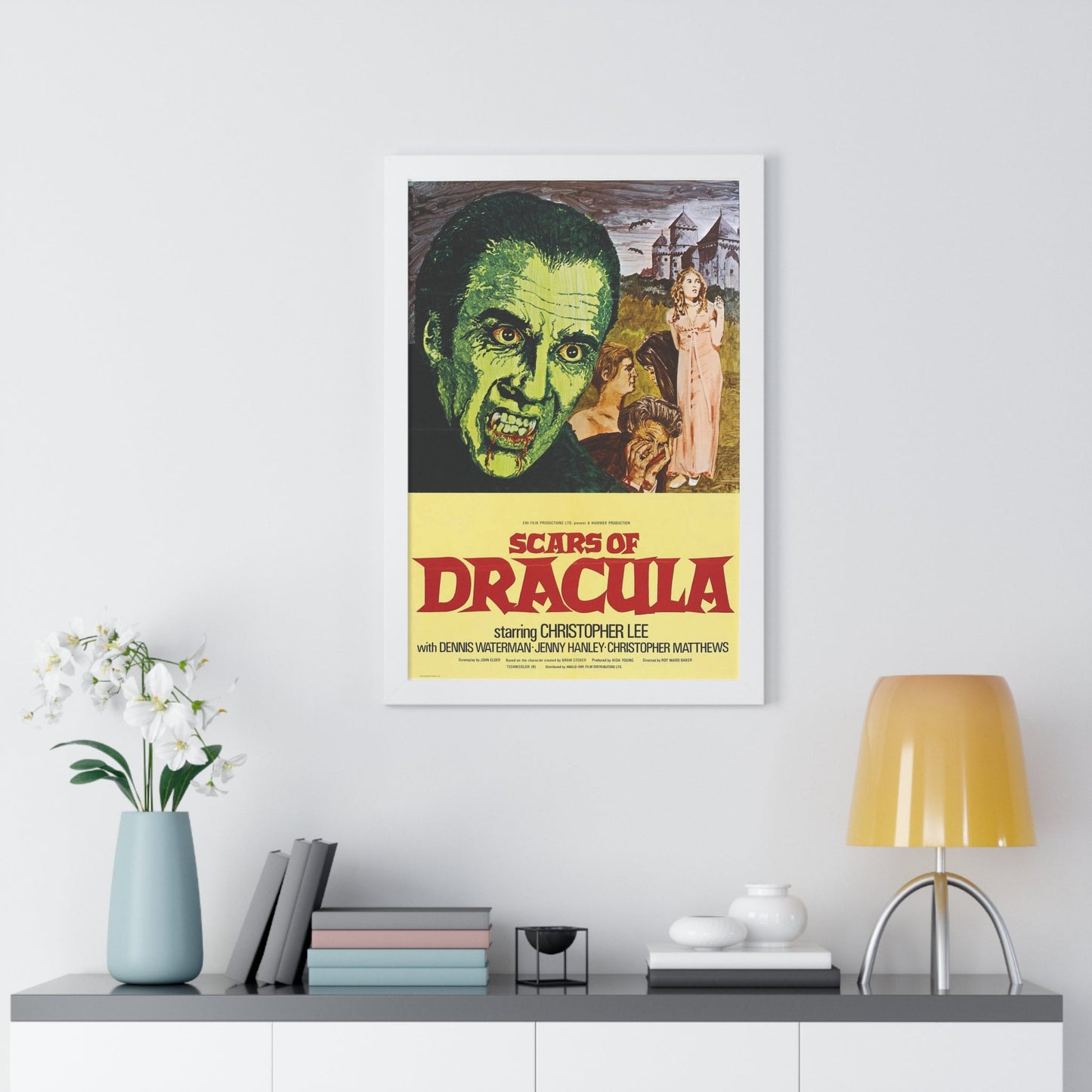 SCARS OF DRACULA 1970 - Framed Movie Poster-The Sticker Space