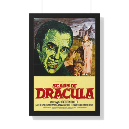 SCARS OF DRACULA 1970 - Framed Movie Poster-20" x 30"-The Sticker Space