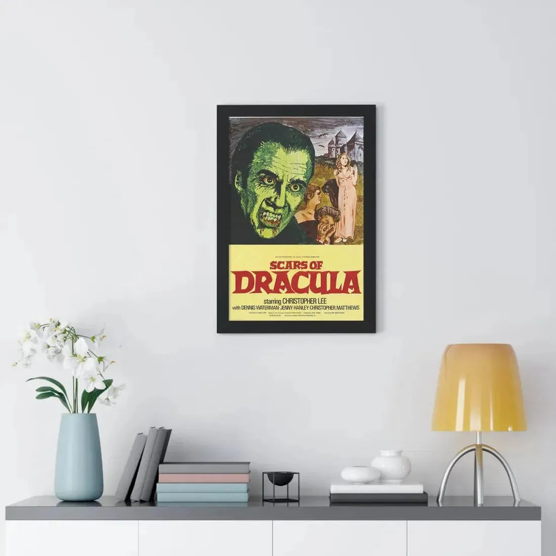 SCARS OF DRACULA 1970 - Framed Movie Poster - The Sticker Space