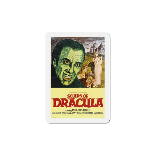 Scars of Dracula 1970 Movie Poster Die-Cut Magnet-6 Inch-The Sticker Space