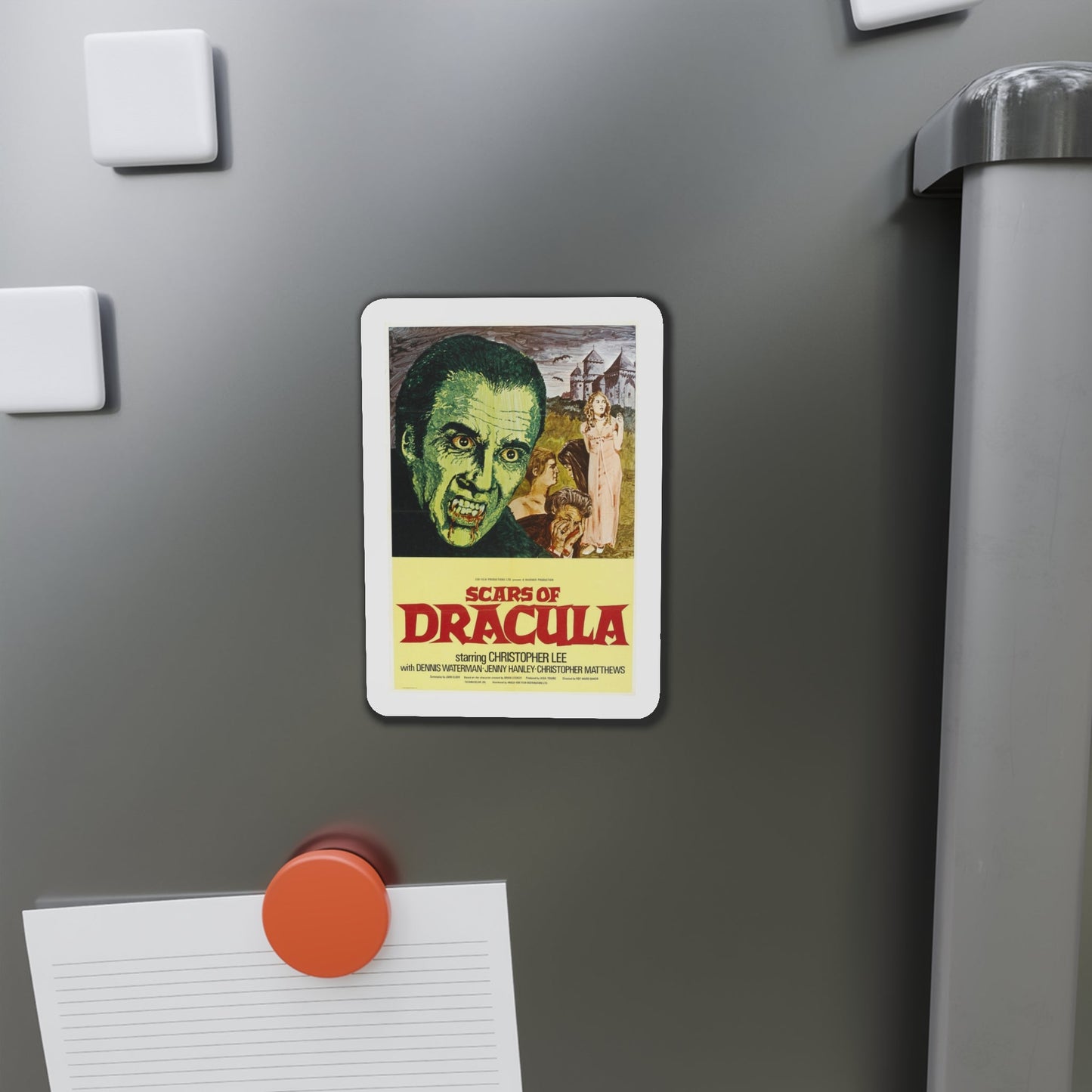 Scars of Dracula 1970 Movie Poster Die-Cut Magnet-The Sticker Space