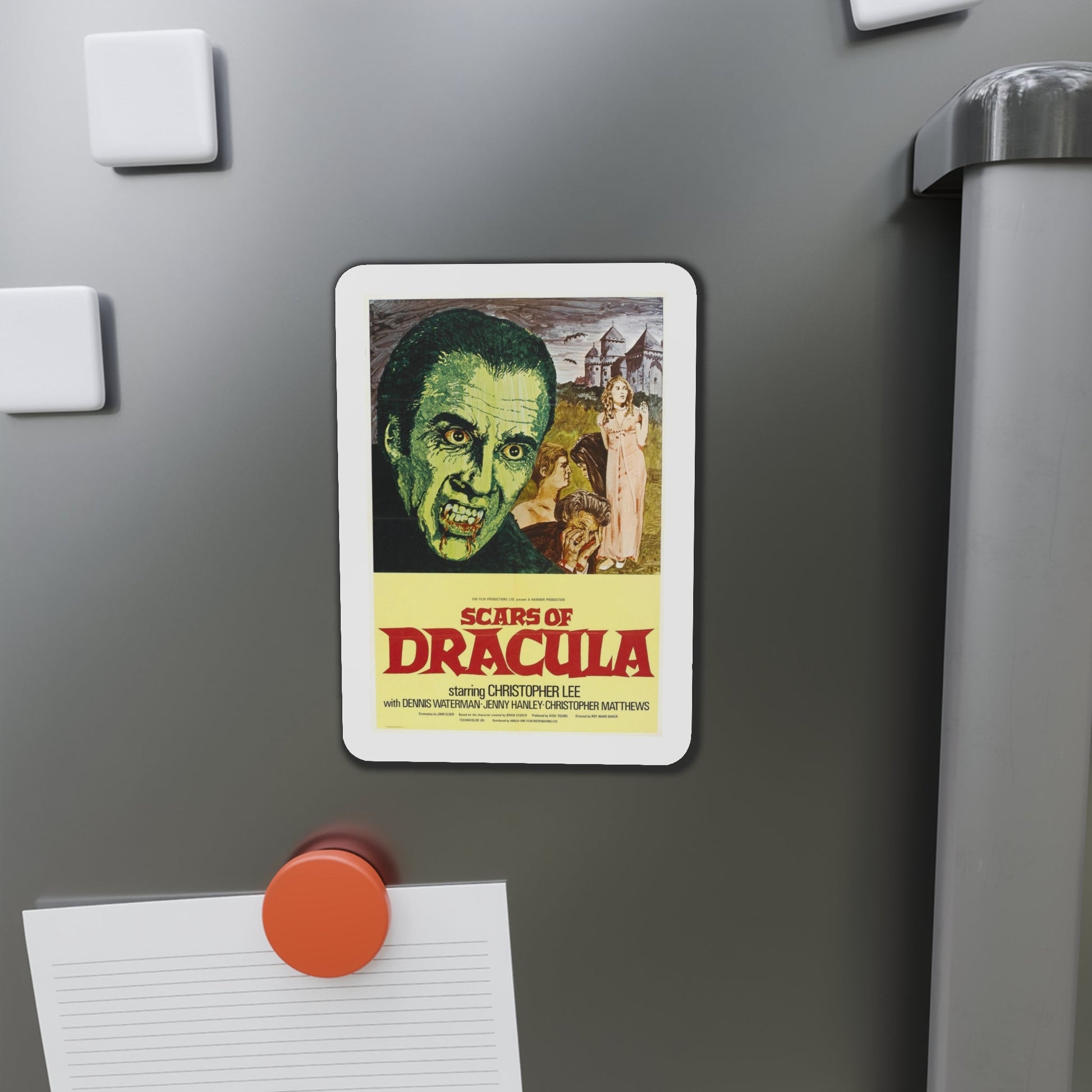 Scars of Dracula 1970 Movie Poster Die-Cut Magnet-The Sticker Space