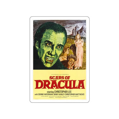 SCARS OF DRACULA 1970 Movie Poster STICKER Vinyl Die-Cut Decal 2 Inch - The Sticker Space